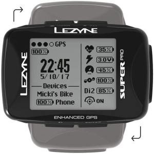 Lezyne Super Pro GPS Cycling Computer HRSC Loaded